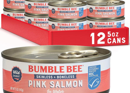 Chicken of the Sea Skinless Boneless Chunk Style Pink Salmon Water 5oz (12 Pack) - Food & Beverages > Pantry Preserved