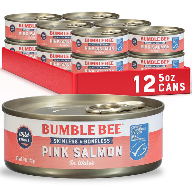 Chicken of the Sea Skinless Boneless Chunk Style Pink Salmon Water 5oz (12 Pack) - Food & Beverages > Pantry Preserved