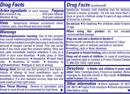 Chloraseptic Fast Acting Soar Throat Lozenges Cherry Flavor 18ct - Health Care > Coughing & Sore Throats Cough Cold Flu