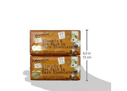 Chocolove Almonds And Sea Salt In Dark Chocolate Mini Bar 1.3oz (6 Pack) - Food & Beverages > Sweets Assortments