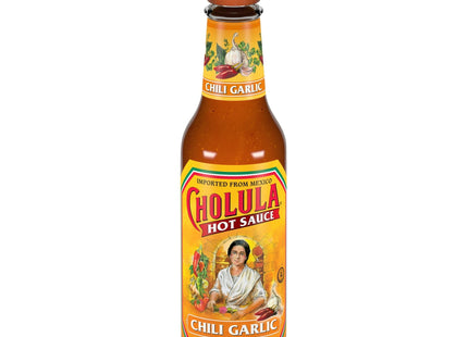 Cholula Non-GMO Kosher Chili Garlic Hot Sauce Bottle 5 floz (12 Pack) - Food & Beverages > Condiments Sauces