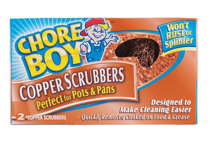 Chore Boy Copper Scrubber And Scouring Pad 2ct (2 Pack) - Household Supplies > Cleaning Sponges & Pads