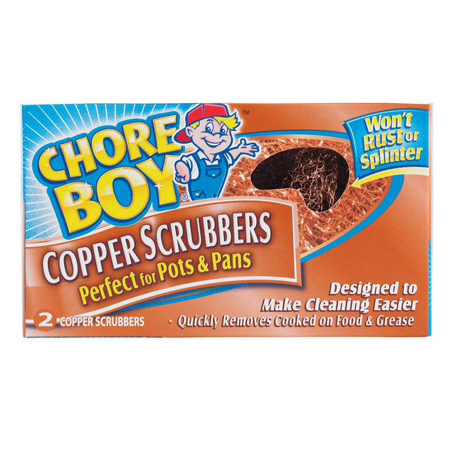 Chore Boy Copper Scrubber And Scouring Pad 2ct (2 Pack) - Household Supplies > Cleaning Sponges & Pads