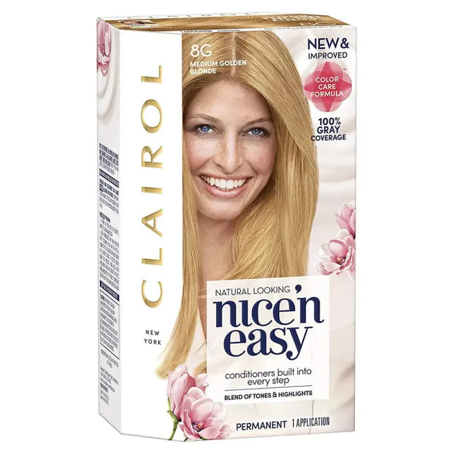 a close up of a box of clairol hair color