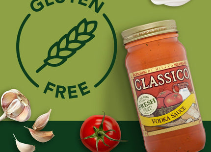 Classico Vodka Sauce Spaghetti Pasta Gluten Free Jar 24oz - Food & Beverages > Condiments Sauces