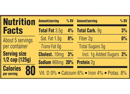 a close up of a nutrition label on a white background