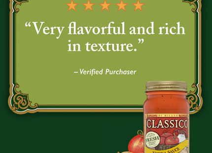 Classico Vodka Sauce Spaghetti Pasta Gluten Free Jar 24oz (6 Pack) - Food & Beverages > Condiments Sauces