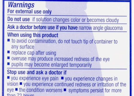 Clear Eyes Maximum Redness Eye Relief Lubricant Drops 0.5 Floz - Personal Care > Vision & Wash