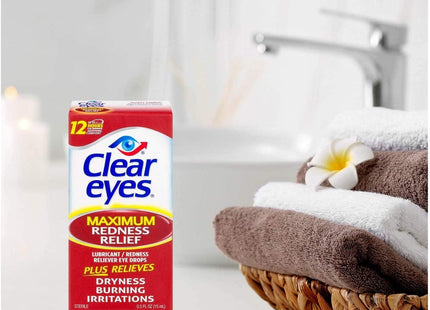 Clear Eyes Maximum Redness Eye Relief Lubricant Drops 0.5 Floz - Personal Care > Vision & Wash