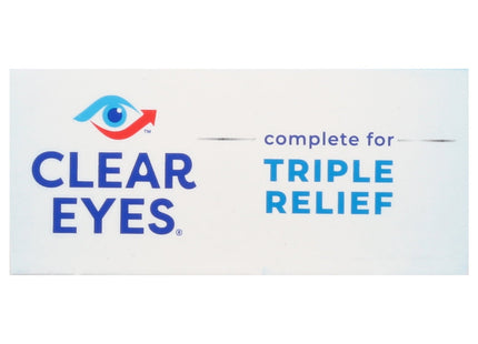 Clear Eyes Triple Action Lubricant Redness Relief Eye Drops 0.5 Floz (4 Pack) - Personal Care > Vision & Wash