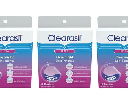 Clearasil Ultra Overnight Spot Patches Advanced Heal Acne Control 18ct (8 Pack) - Personal Care > Skin & Blemish