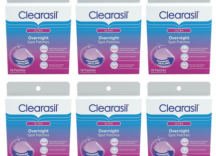 Clearasil Ultra Overnight Spot Patches Advanced Heal Acne Control 18ct (2 Pack) - Personal Care > Skin & Blemish