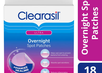 Clearasil Ultra Overnight Spot Patches Advanced Heal Acne Control 18ct (12 Pack) - Personal Care > Skin & Blemish