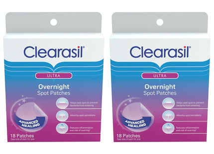 Clearasil Ultra Overnight Spot Patches Advanced Heal Acne Control 18ct (3 Pack) - Personal Care > Skin & Blemish