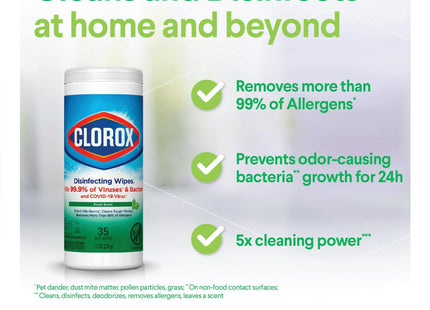 Clorox Bleach-Free Disinfecting and Cleaning Wipes Fresh Scent 35ct (12 Pack) - Household Supplies > & Sterilizing