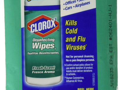 Clorox On The Go Bleach-Free Disinfecting Wipes Fresh Scent 9ct (12 Pack) - Household Supplies > Cleaning & Sterilizing