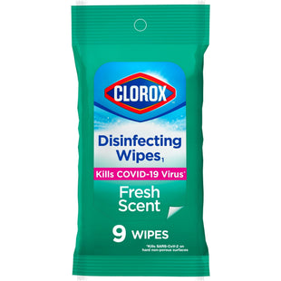 Clorox On The Go Bleach-Free Disinfecting Wipes Fresh Scent 9ct (3 Pack) - Household Supplies > Cleaning & Sterilizing