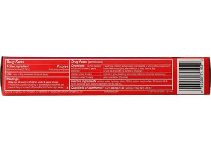 a tube of red toothpass