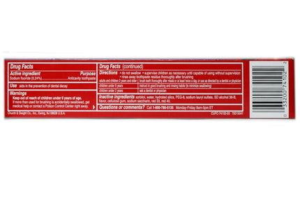 Close-Up Cinnamon Red Gel Anticavity Fluoride Toothpaste 6oz (2 Pack) - Personal Care > Oral