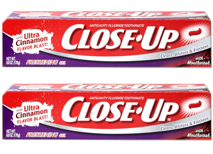 Close-Up Cinnamon Red Gel Anticavity Fluoride Toothpaste 6oz (2 Pack) - Personal Care > Oral