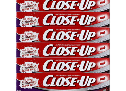 Close-Up Cinnamon Red Gel Anticavity Fluoride Toothpaste 6oz (24 Pack) - Personal Care > Oral