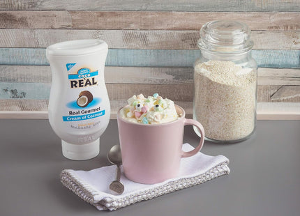 Coco Real Gourmet Cream of Coconut Squeezable Bottle 16.9 FLoz (3 Pack) - Food & Beverages > Condiments Sauces Milk