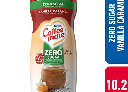 Coffee Mate Creamer Powder Sugar-Free Vanilla Caramel 10.2oz (12 Pack) - Food & Beverages > Non-Alcoholic Drinks