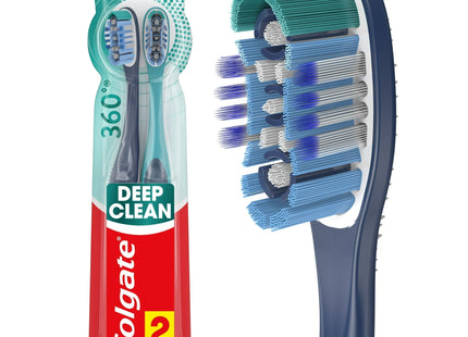 Colgate 360 Whole Mouth Clean Medium Toothbrush Adult 2ct (12 Pack) - Personal Care > Oral