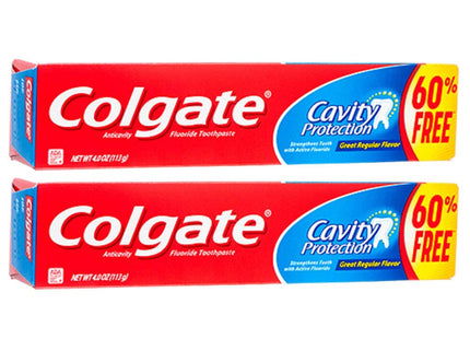 Colgate Cavity Protection Active Fluoride Toothpaste Regular 2.5oz (2 Pack) - Personal Care > Oral