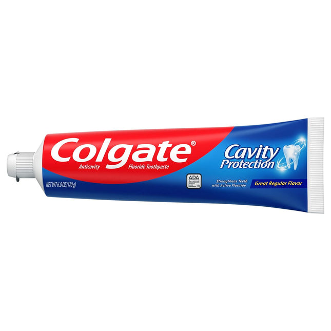 Colgate Cavity Protection Active Fluoride Toothpaste Regular 2.5oz (12 Pack) - Personal Care > Oral