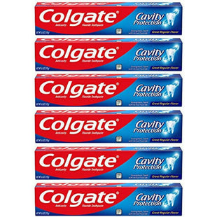 Colgate Cavity Protection Active Fluoride Toothpaste Regular 2.5oz (6 Pack) - Personal Care > Oral