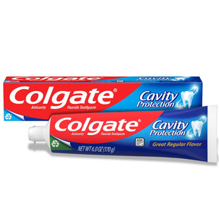 Colgate Cavity Protection Active Fluoride Toothpaste Regular 2.5oz (24 Pack) - Personal Care > Oral