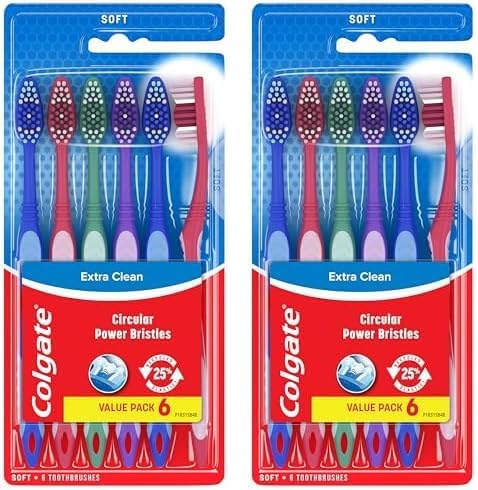 Colgate Extra Clean Toothbrush Soft Bulk 6ct (2 Pack) - Personal Care > Oral