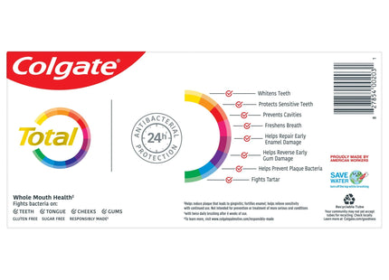 Colgate Total Clean Mint Whitening Anticavity Toothpaste 5.1oz (12 Pack) - Personal Care > Oral