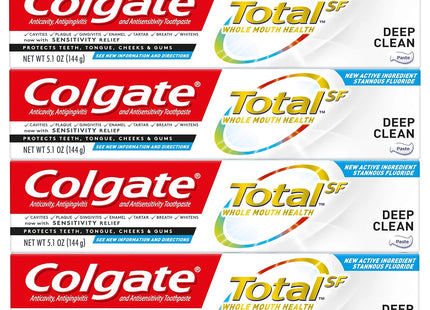 Colgate Total Clean Mint Whitening Anticavity Toothpaste 5.1oz (4 Pack) - Personal Care > Oral