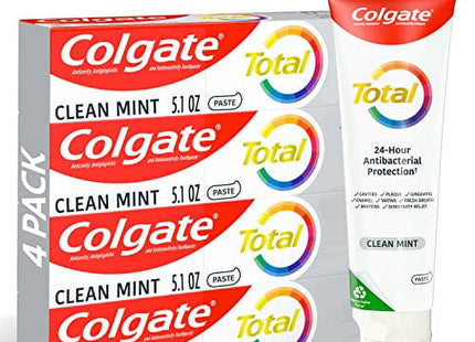 Colgate Total Clean Mint Whitening Anticavity Toothpaste 5.1oz (4 Pack) - Personal Care > Oral