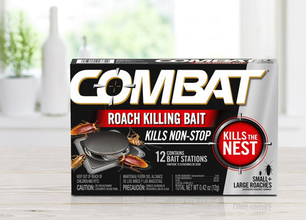 Combat Roach Killing Bait Stations for Small and Large Roaches 12 ct (2 Pack) - Household Supplies > Insect & Grub