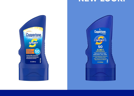 Coppertone SPORT Body Sunscreen Lotion SPF50 Water Resistant 3oz (3 Pack) - Personal Care > Sun Protection & Tanning