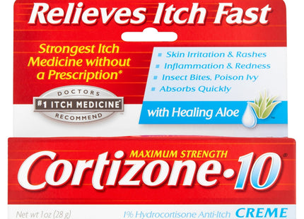 Cortizone 10 Max-Strength Aloe Hydrocortisone Anti-Itch Creme 1oz - Personal Care > Skin Ointments Creams & Oils
