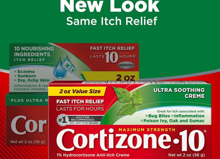Cortizone-10 Plus Maximum Strength Anti-Itch Moisturizers Creme 2oz (2 Pack) - Health Care > First Aid Ointments Creams