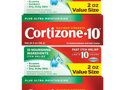 Cortizone-10 Plus Maximum Strength Anti-Itch Moisturizers Creme 2oz (12 Pack) - Health Care > First Aid Ointments
