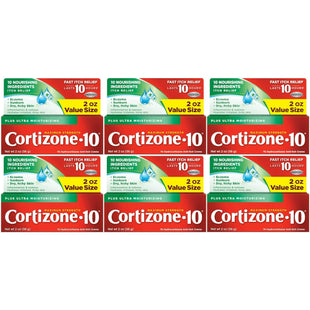 Cortizone-10 Plus Maximum Strength Anti-Itch Moisturizers Creme 2oz (6 Pack) - Health Care > First Aid Ointments Creams