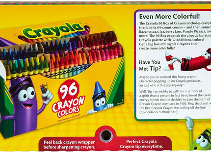 Crayola Classic Crayons FlipTop Pack with Sharpener GameStop 96ct (6 Pack) - Collectibles & Art > Drawing Painting