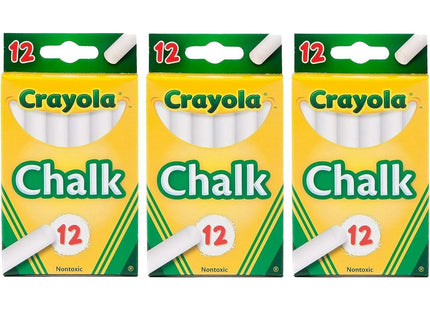 Crayola Non-toxic Chalk White 12 sticks per Box (24 Pack) - Collectibles & Art > Drawing Painting Crayons