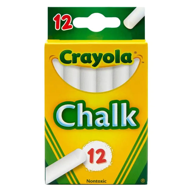 cryla chalk chalks, white, 12 pack