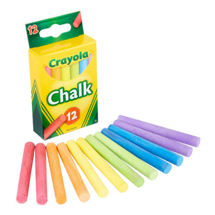 Crayola Drawing Chalk Assorted Colored 12 Sticks Per Box (12 Pack) - Collectibles & Art > Painting Crayons