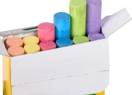 Crayola Drawing Chalk Assorted Colored 12 Sticks Per Box (24 Pack) - Collectibles & Art > Painting Crayons