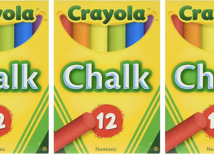 Crayola Drawing Chalk Assorted Colored 12 Sticks Per Box (24 Pack) - Collectibles & Art > Painting Crayons
