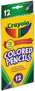 Crayola Long Barrel Colored Woodcase Pencils Assorted Colors 12ct (24 Pack) - Collectibles & Art > Drawing Painting Pens