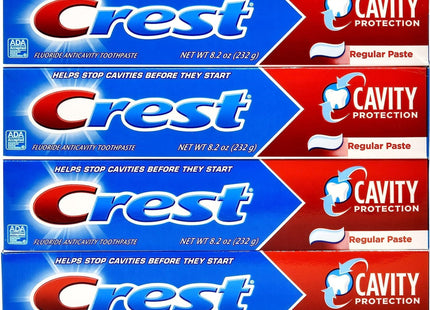 Crest Fluoride Cavity Protection Toothpaste Regular Past 8.20oz (4 Pack) - Personal Care > Oral